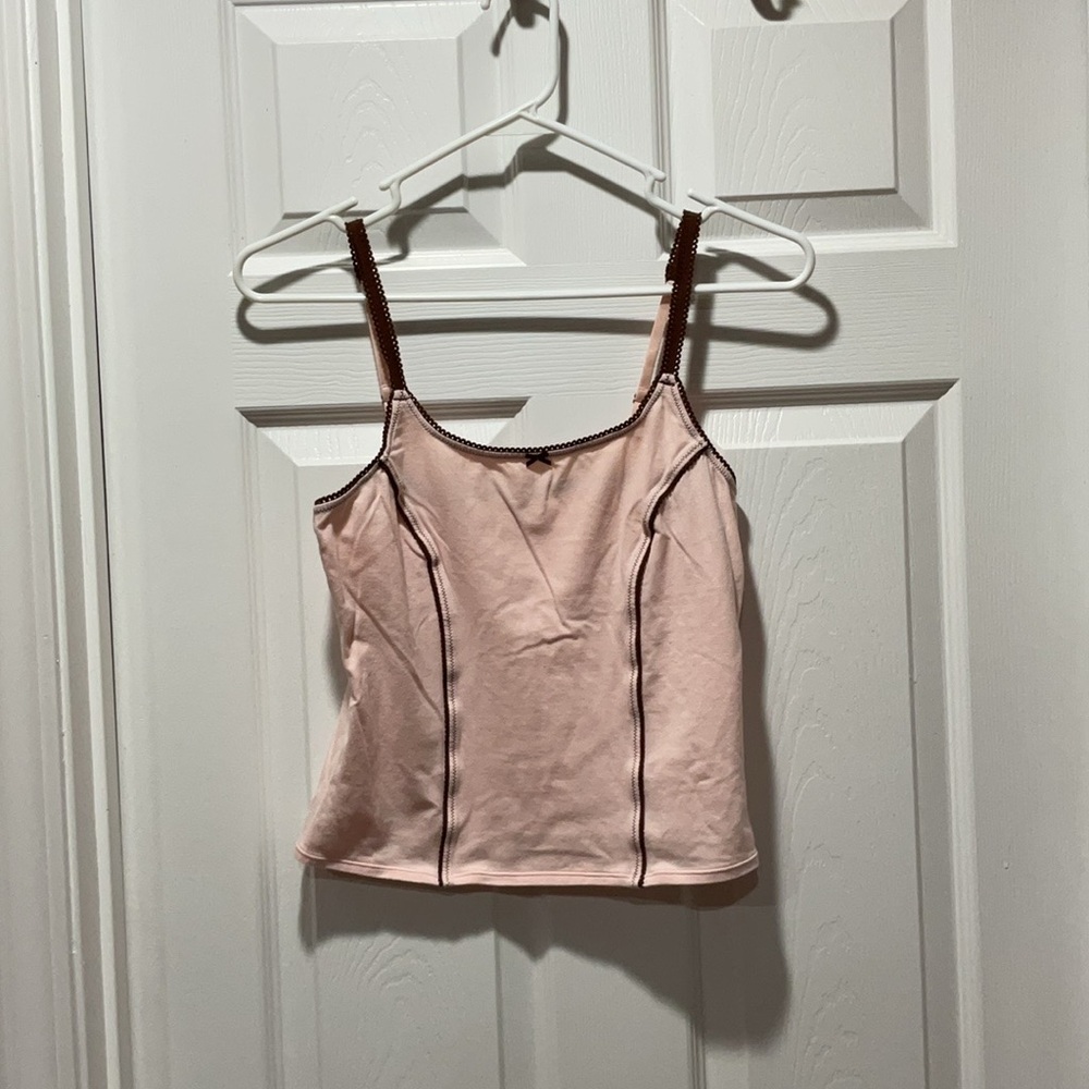 Joe Fresh Pink Sleeveless Crop Camisole